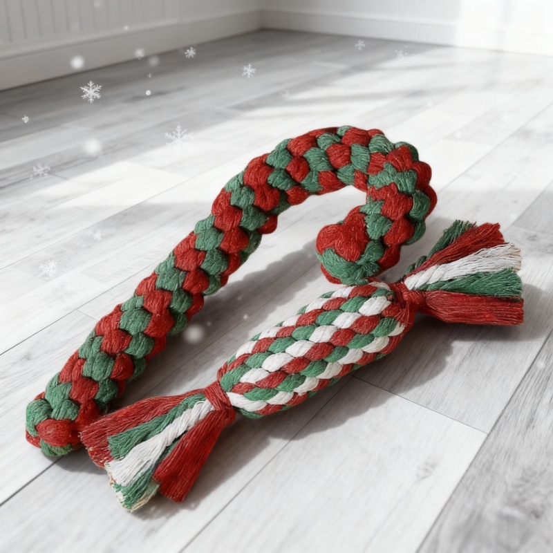 Juguete de Cuerda para Perros de Cuerda de Algodón Interactivo, Resistente a Mordeduras