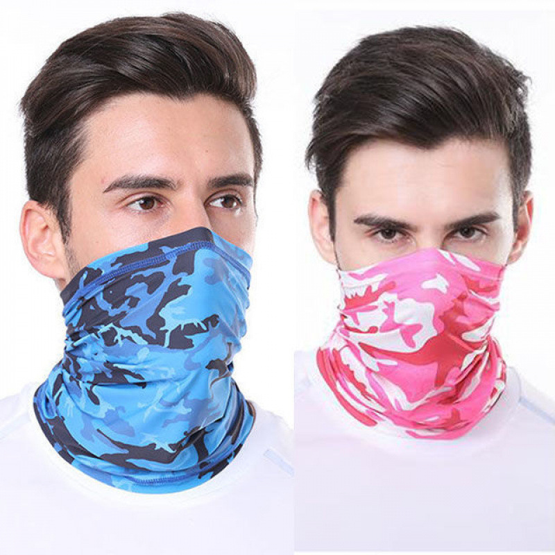 Hielo seda turbante mágico de verano deportivo al aire libre para hombres y mujeres cuello pañuelo de bicicleta máscara de pesca cuello delgado comercio exterior
