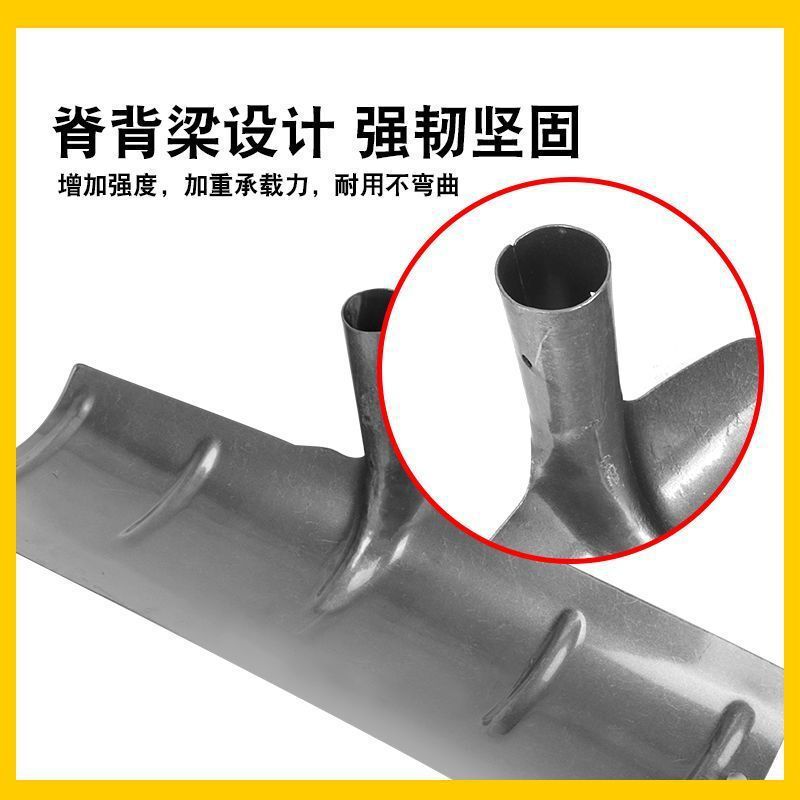 Thickened manganese steel farm tools steel rake scraper poultry piggery cleaning shovel dung scraping rake greenhouse snow rake agricultural rake head