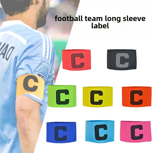 Football Captain's Armband Professional Football Training Captain's Armband Printed Armband C Label Solid Color Armband