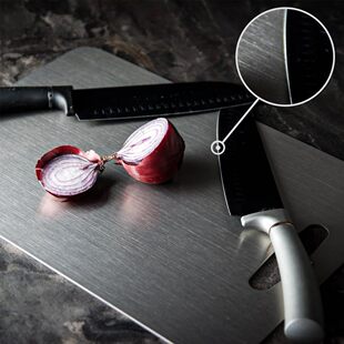 Stainless Steel Cutting Board Antibacterial Double-Sided 316 Food Grade Commercial 304 Thickeneded Mildew-Proof Household Fruit Cutting Board