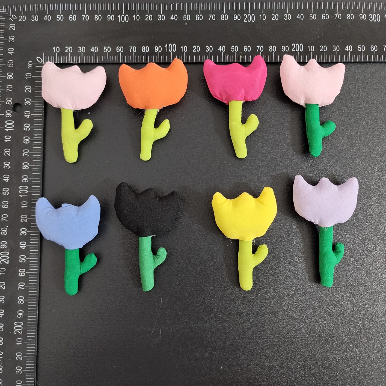 小红书推荐花朵配饰布艺卡通颜色立体充棉郁金香饰品配件潮搭辅料