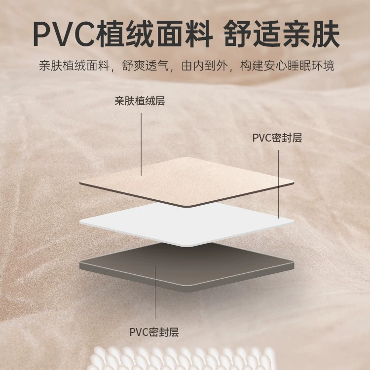 Inflatable Travel Mattress (Gopher) Double, Foldable, Double-layer Stitching, 3.2 kg