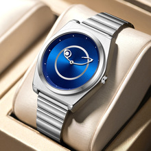 PINTIME/品时原创上帝之眼小众钢带手表男女款时尚嘻哈情侣石英表