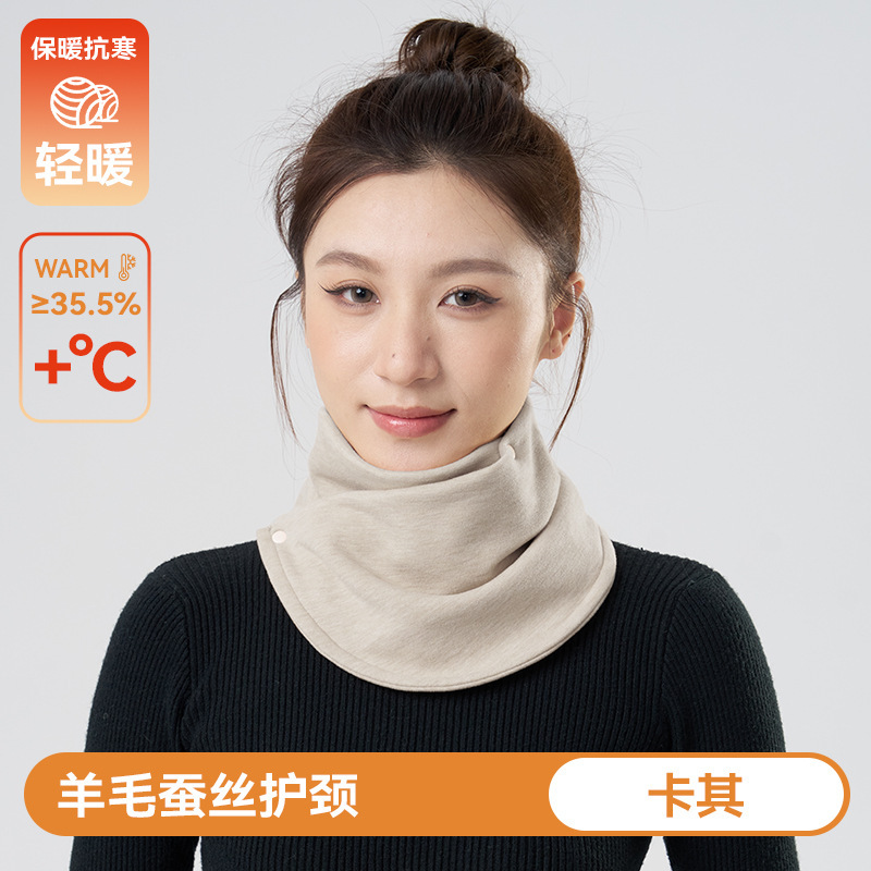 德绒发热保暖围脖防风加厚冬护颈脖套男女护颈椎骑行开车防寒围巾|undefined