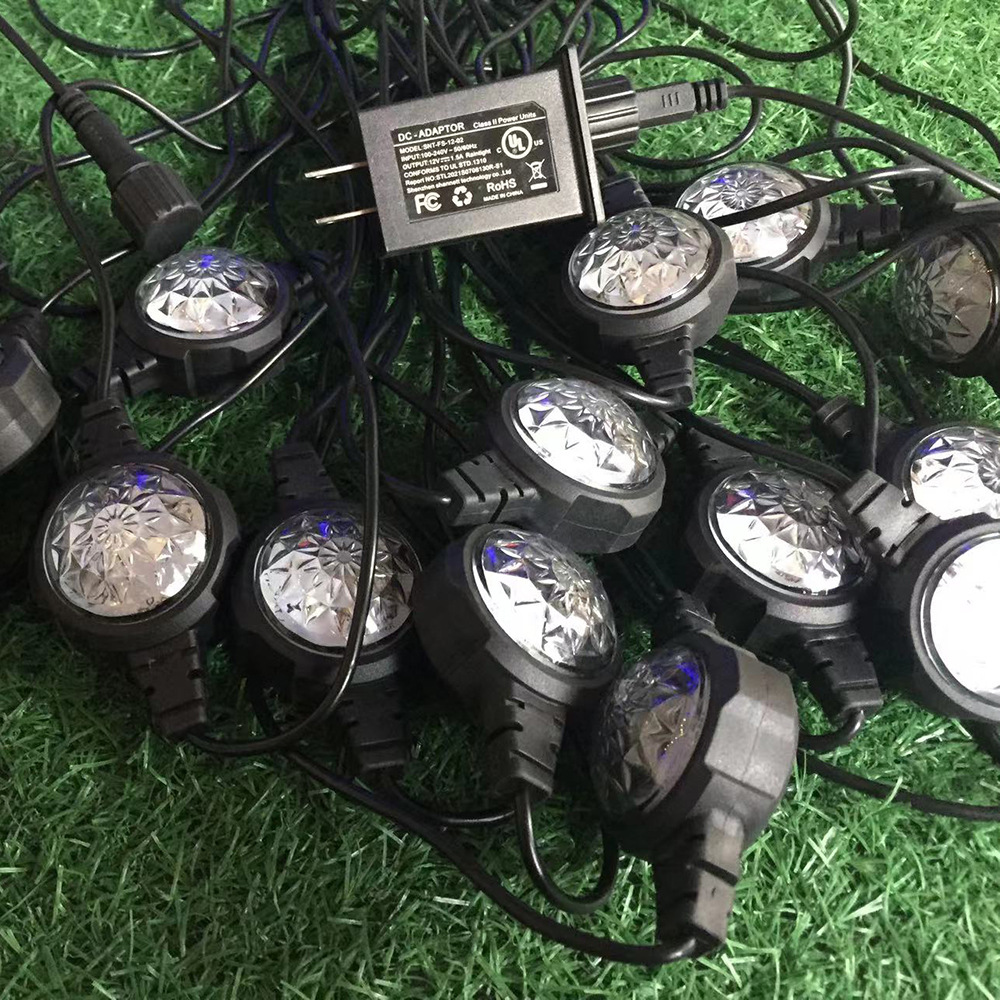 现货蓝牙遥控led幻彩庭院装饰氛围地插灯户外防水草坪景观埋地灯