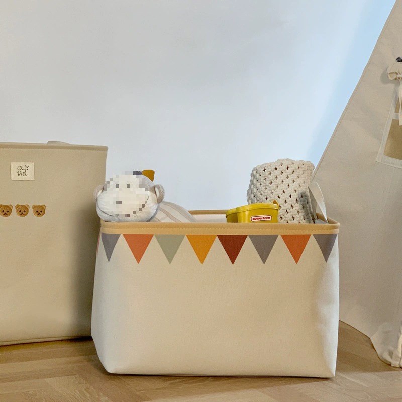 Тканевый холстовый ящик для хранения с шнурком, детский игрушечный гардероб, ящик для хранения одежды, портативное ведро для хранения в общежитии