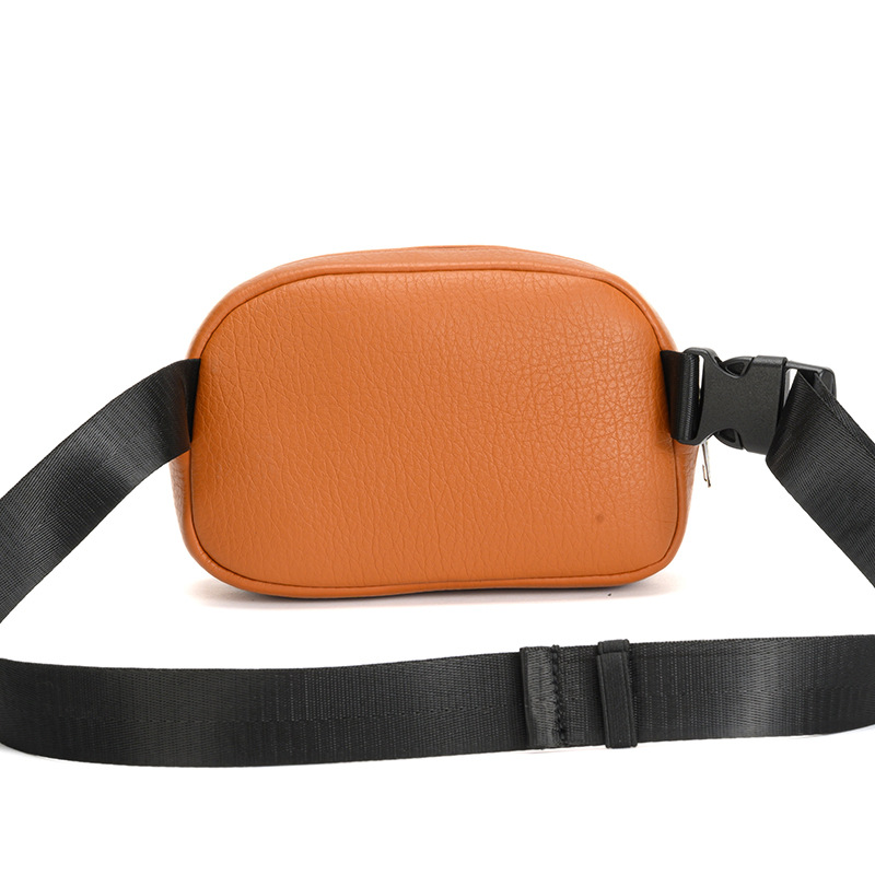 Bolso de doble cremallera multifuncional 2024 nuevo bolso de cintura para hombres bolso de pecho de banda ancha coreano simple bolso de hombro de moda