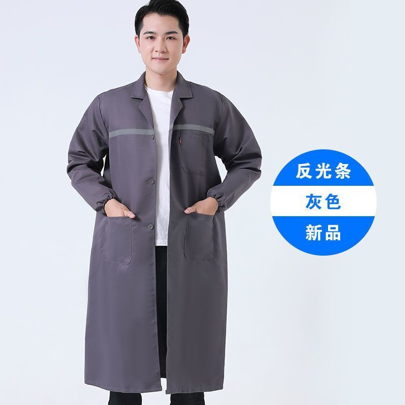 作業服コート、耐摩耗性、防汚性、男性用と女性用のロングブルーコート、倉庫管理、飼育、運搬、労働保護作業用防塵カバー|undefined