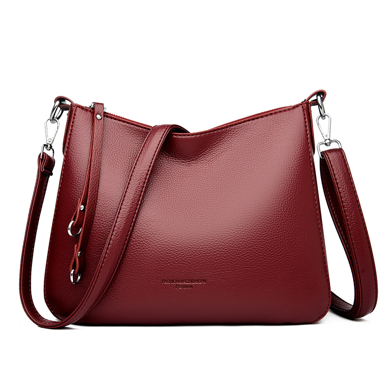 Women's Leather Shoulder Bag Large Capacity Versatile Handbag_voghion.com