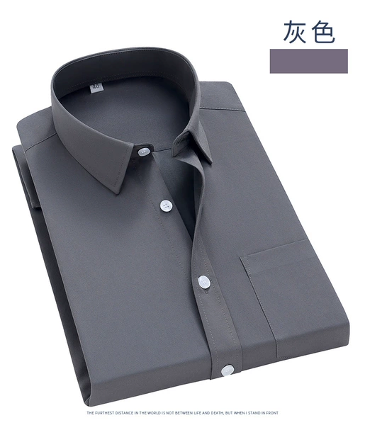 Gray plain long sleeves