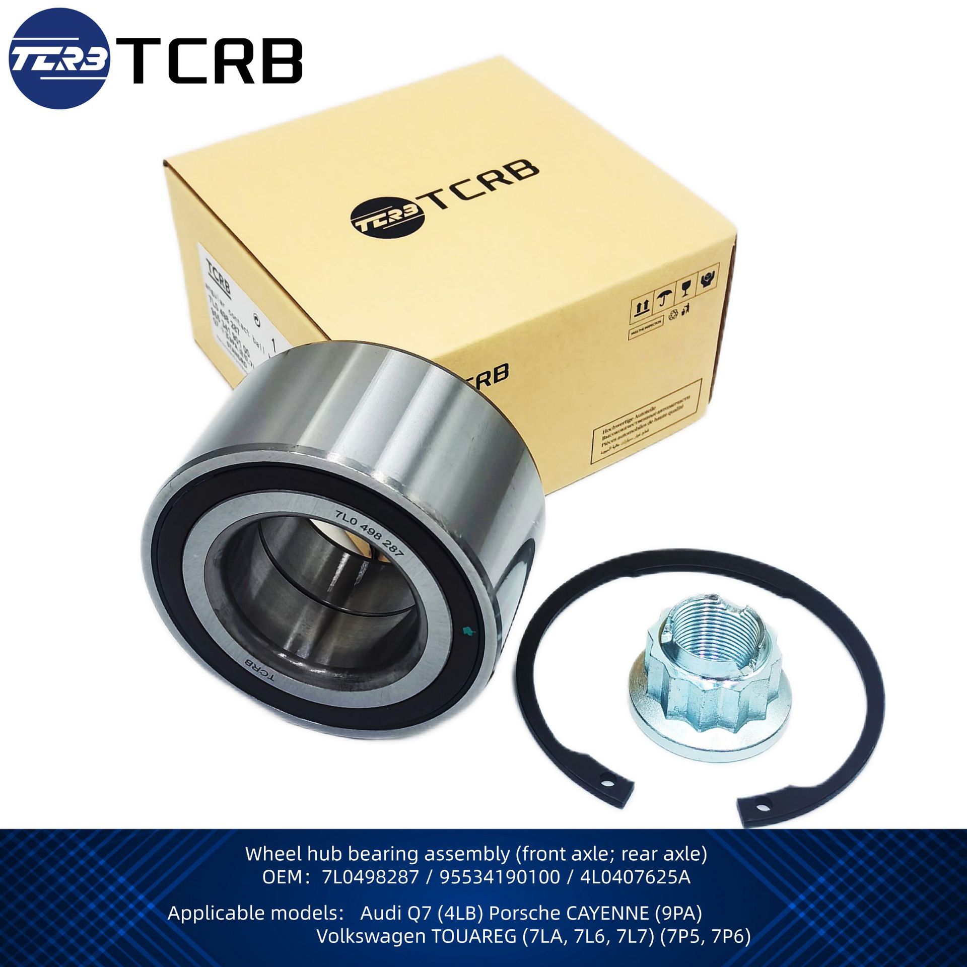 Cross-Border Hot-Selling 7L0498287 Car Wheel Hub Bearing Repair Kit 95534190100 Suitable for Volkswagen Porsche