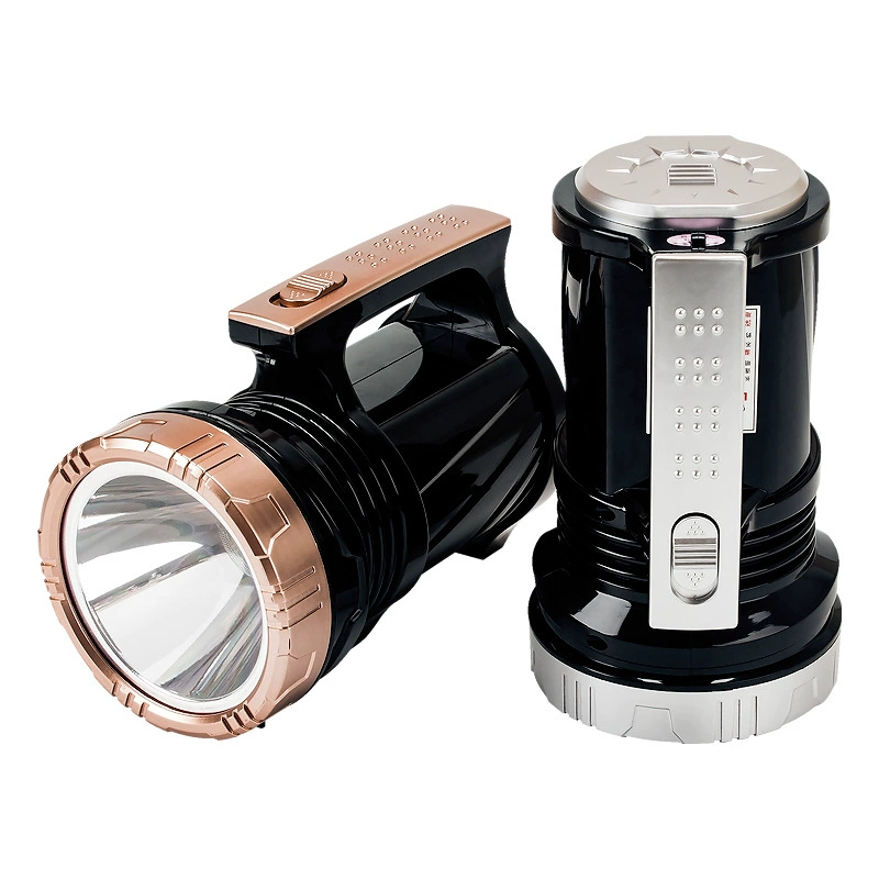 Портативный прожектор, светодиодный портативный светильник, уличный патрульный светильник, ручной яркий свет, перезаряжаемый водонепроницаемый аварийный фонарик