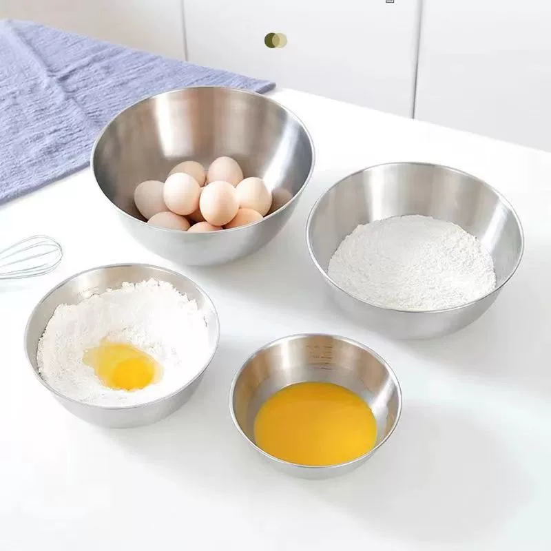 Стальная посуда для салата на кухне, установленный масляный бак, холодное смешивание, кастрюля для приготовления, яйцо, замешивание лапши, приправы, сосуд для сала