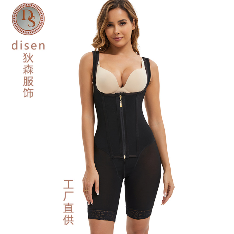 Europa y América transfronterizos ropa de cuerpo de belleza postparto chaleco de forma abdominal cintura abierta entrepierna de gran tamaño ropa de cuerpo de belleza