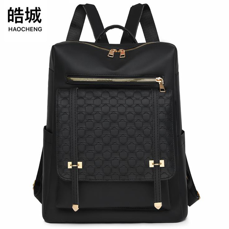 Mochila de gran capacidad para mujer 2024 nueva moda retro señoras mochila de viaje casual cuero suave para estudiantes universitarios