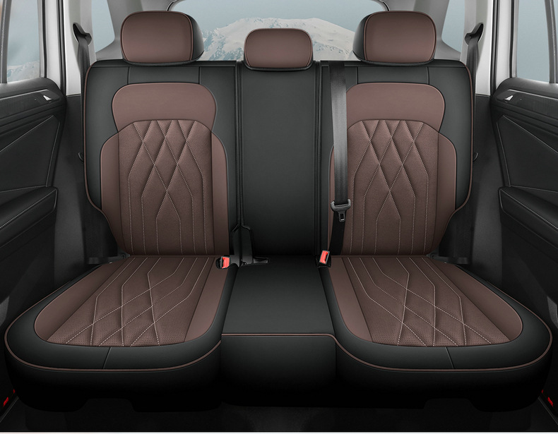 2023 Volkswagen Tiguan L Special Seat Cover All Seasons Universal Full Surrounding Seat Cover Breathable Leather Car Cushion Cover