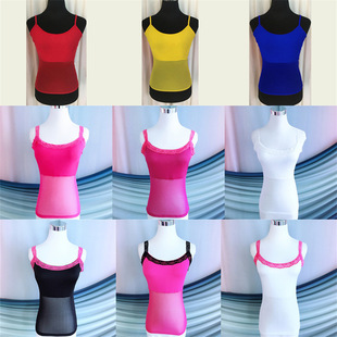Belly Dance Top with Straps to Cover the Belly and Protect the Waist, Mesh Splicing Practice Clothes, Bottoming Belly Dance Vest