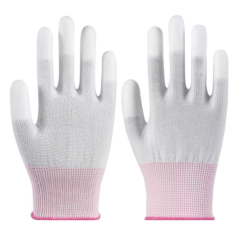 Guantes de protección laboral Star Yu Guantes antiestáticos delgados antideslizantes y resistentes al desgaste Star Yu PU508 recubiertos con palma