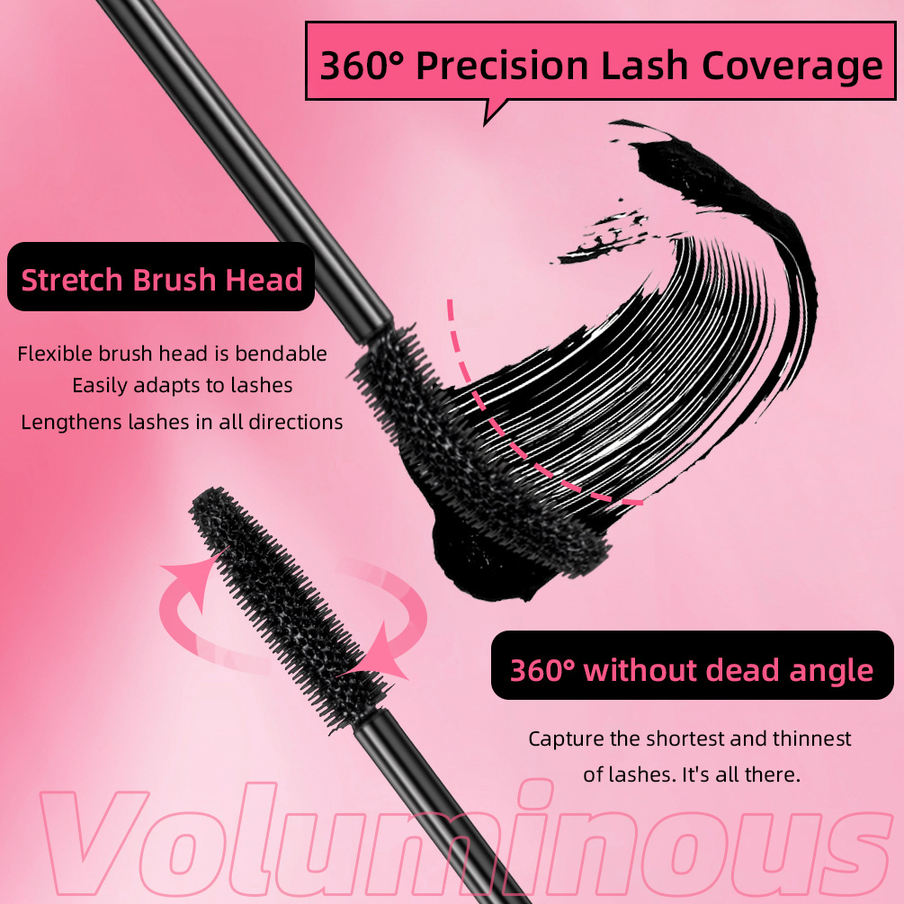 carina QIBEST eye black, waterproof, stereotyped, non smudging, thick curly, slim and long mascara primer, makeup_voghion.com