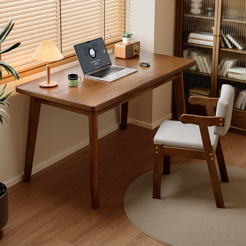 Escritorio de madera sólida escritorio de estudio para adultos escritorio de escritorio de escritorio simple escritorio de escritorio de computadora medieval