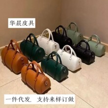 工厂龙镶保龄球包新款女包波士顿枕头包百搭单肩包斜挎包手提包