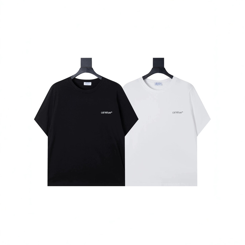 Off White Blue Sky Cherry Blossom Twill Square Short-Sleeved Men's and Women's Ow White Cherry Blossom Blue Sky Zebra Line Print Round Neck T-Shirt Off White Blue Sky Cherry Blossom Twill Square Short-Sleeved Men's and Women's Ow White Cherry Blossom Blue Sky Zebra Line Print Round Neck T-Shirt