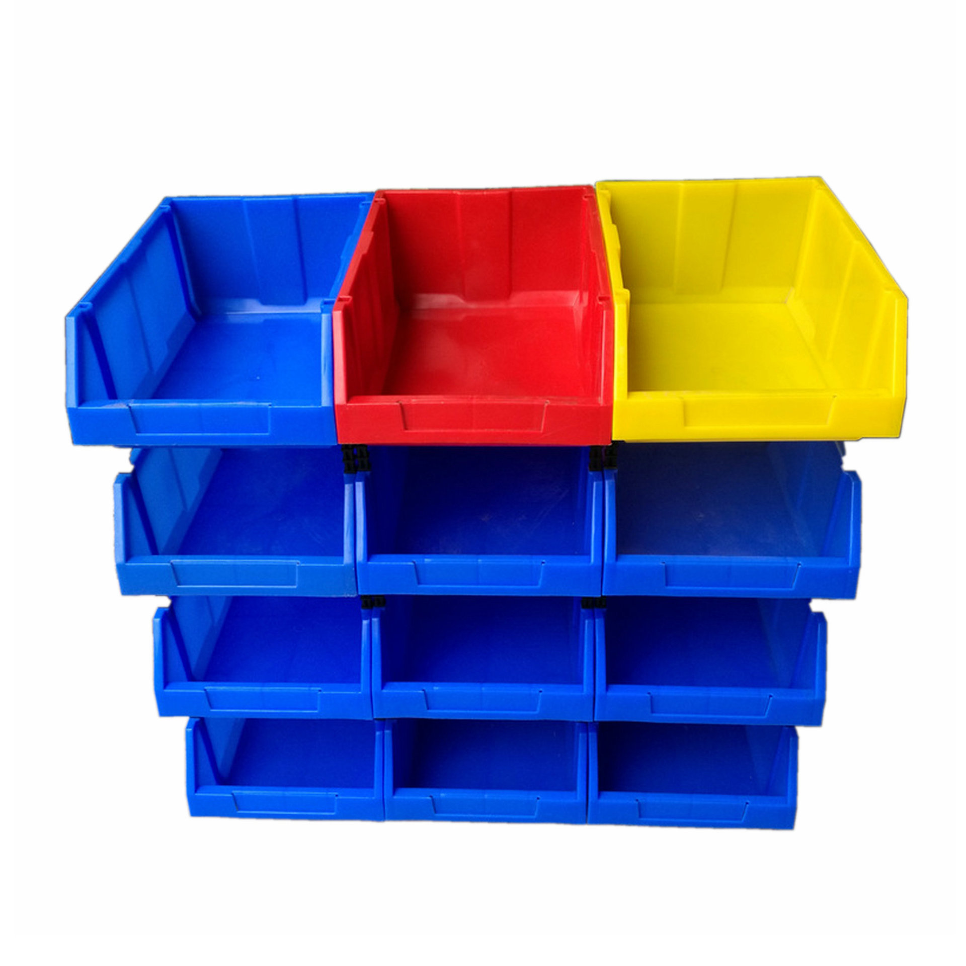 加厚斜口塑料盒组合式零件盒组立元件盒螺丝工具盒仓储货架物料盒