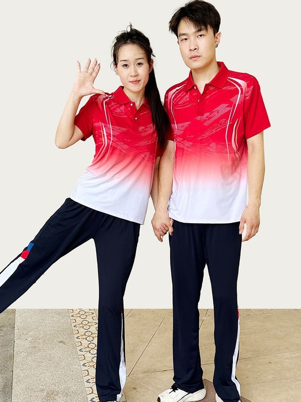 夏季运动服套装短袖长裤学生运动会出场服男女同款团体广场舞|undefined