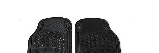 Dustproof foot mat, car floor mat, small bull-eye design, suitable for PVC solid color car floor mats, single piece, all-season, waterproof
