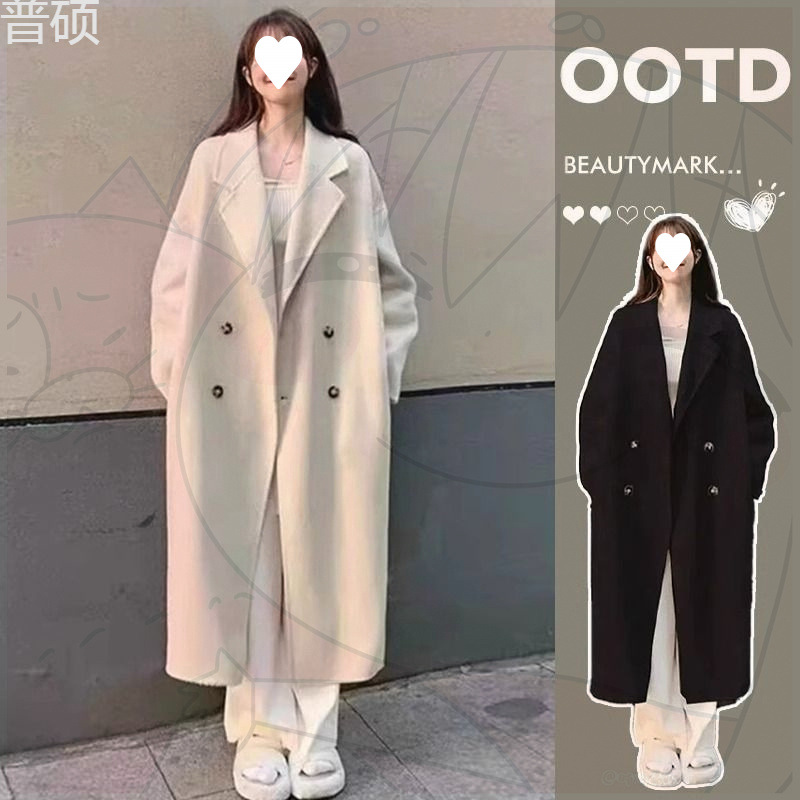 윈드 브레이커 2024 올해 새로운 여성 작은 인기 봄과 가을 헵번 바람 코트 높은 감각 긴