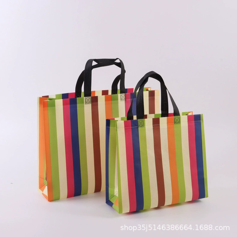 Bolso no tejido recubierto en stock impreso LOGO bolsa de ropa de moda embalaje de regalo bolsa de Banco de costura impresa
