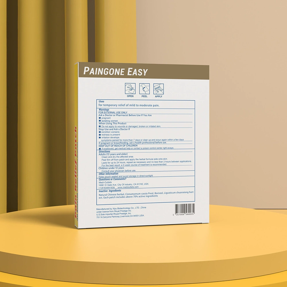 Бинт от боли (Paingone Easy) — дышащая спонжевой прокладка эластичная клеевая, 10 шт, 7×10 см