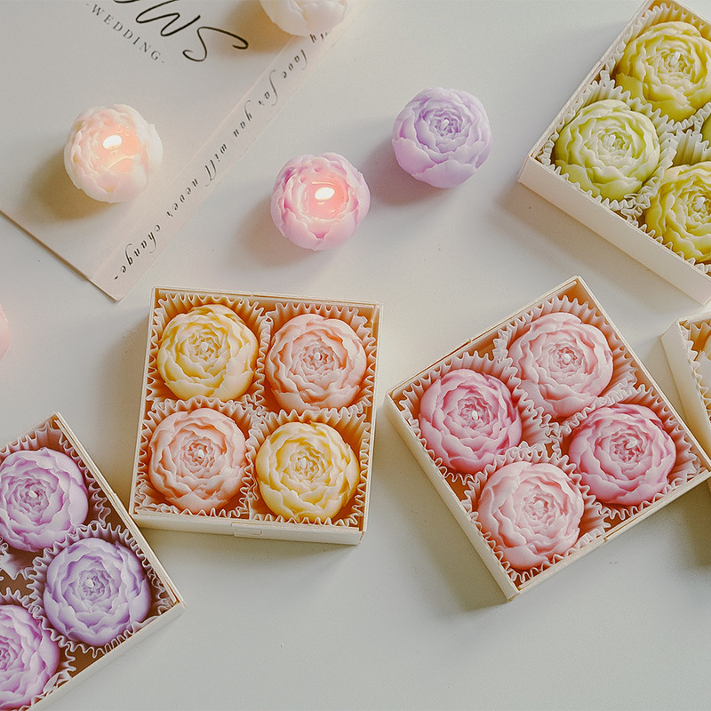 七夕礼物情人节伴手礼生日小礼品candle跨境创意玫瑰香薰蜡烛套装|undefined