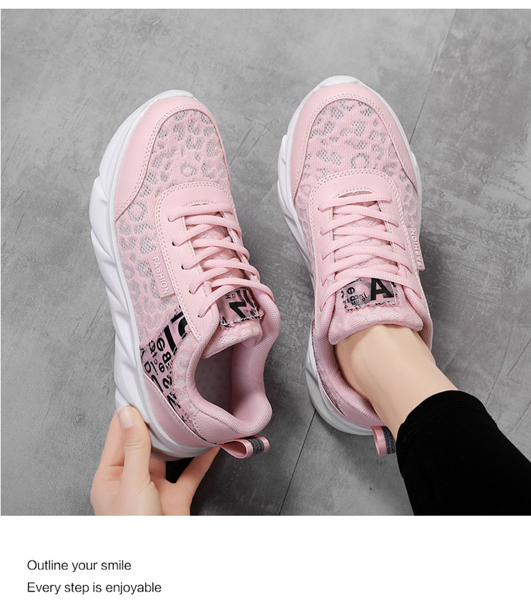 Damen-Laufschuhe, Tennisschuhe, Sneakers, Mesh, leicht zu reinigen, leichtes, gepolstertes Schuhwerk_voghion.com