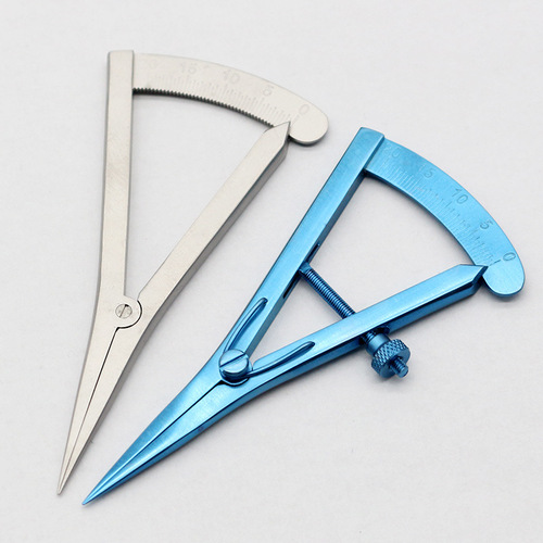 Eyelid measurement device, buried double eyelid surgery positioning design tool, eye measurement scale, measuring device, compass