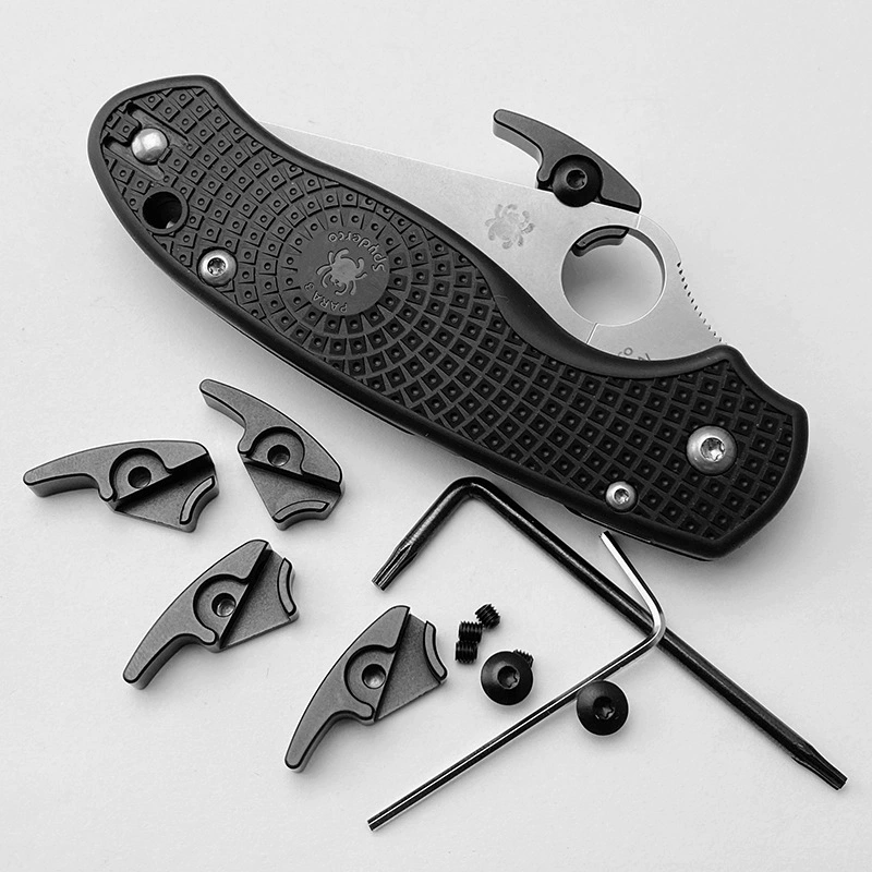 Spider C81 быстросъемный крюк Spyderco Paramilitary 2 Аксессуары Инструмент для открывания и закрывания винтов алюминиевый сплав
