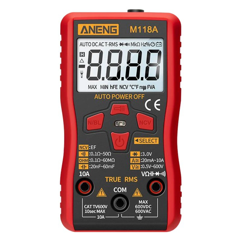 Интеллектуальный мультиметр, полностью автоматический цифровой высокоточный Многофункциональный измеритель с защитой от ожогов, без переключения передач, электрик, Универсальный измеритель
