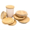 Processing Custom wooden lid solid wood glass bottle ceramic tank wooden glass water cup bamboo lid and thread wooden lid altar solid wood lid