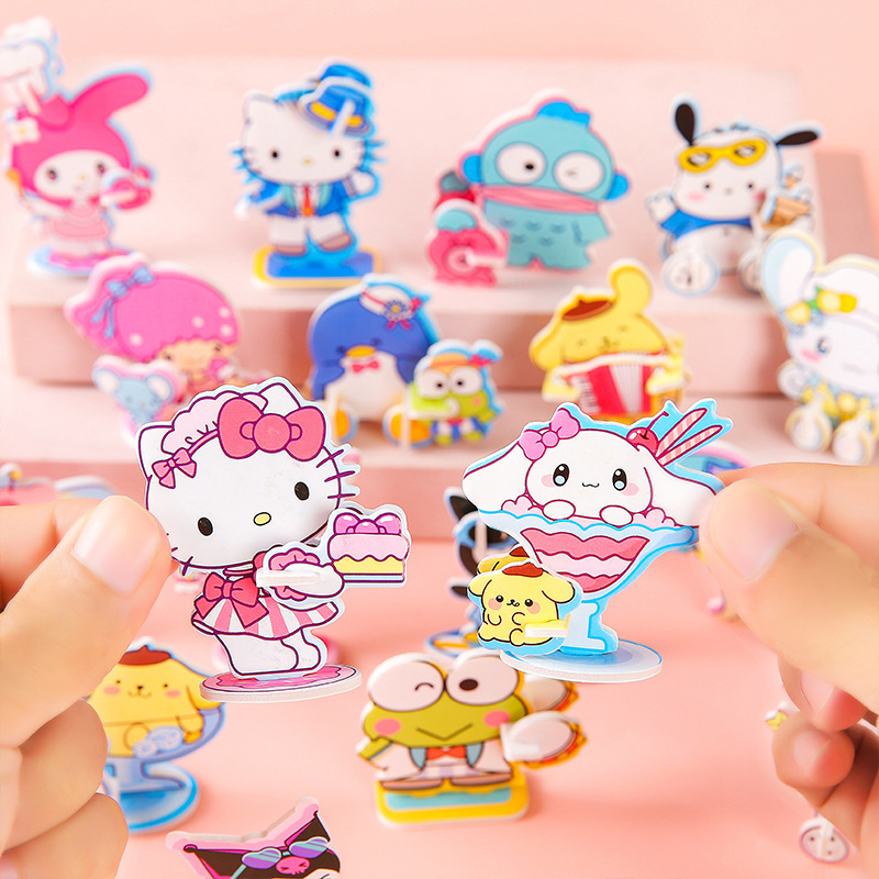 Mini Sanli 3D Stereo Puzzle Kidsren's Cartoon Paper DIY Puzzle Toy Model Kindergarten Prize Gift