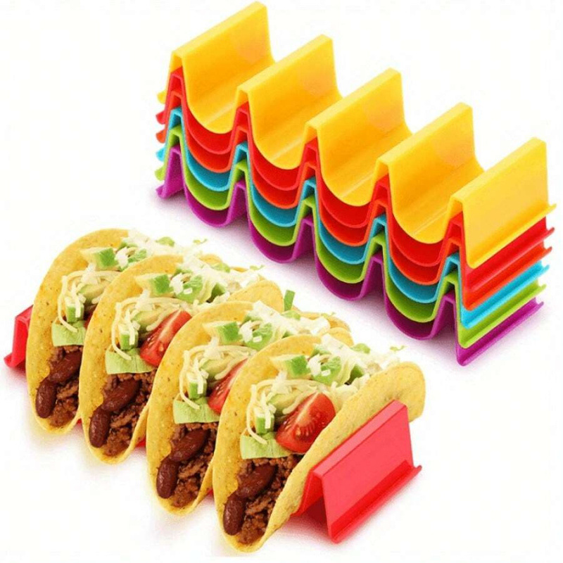 D 30702 Wavy Plastic Taco Holder 波浪形塑料薄饼架跨境外