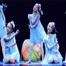 第十届小荷风采金线线银线线舞蹈演出服装六一幼儿园表演纱裙童装