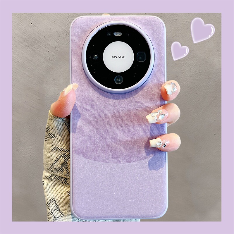 Suitable for Huawei Mate80Promax New Phone Case Mate80 High-End Matte Glitter Marble Pattern Mate70/60/50/40 Elegant Women's Style Pura70/80 Anti-Fall Protective Case