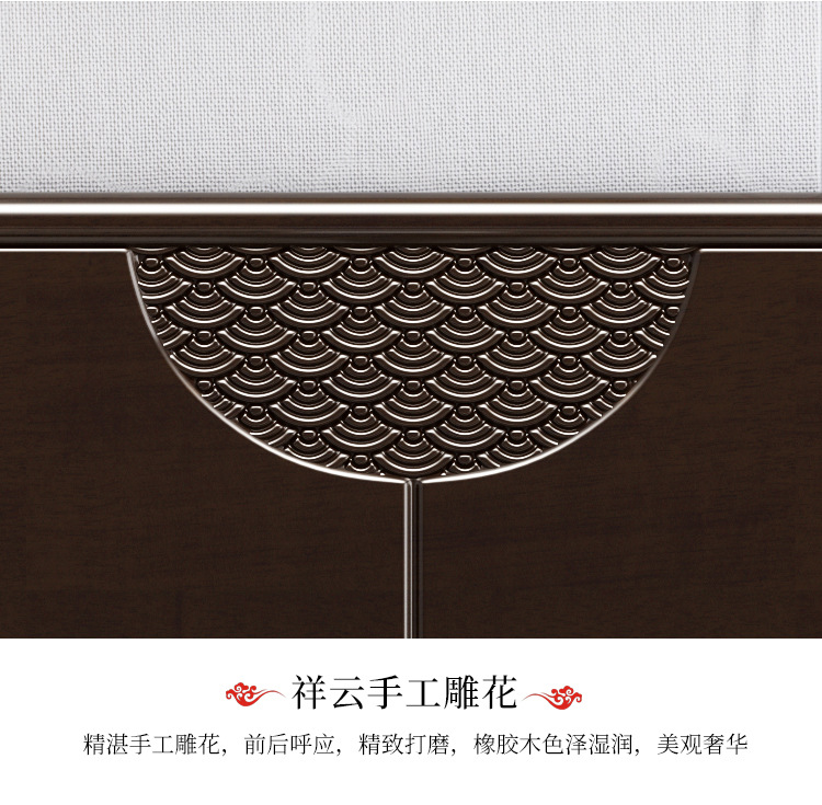 American solid wood bed manufacturer direct selling furniture wholesale 1.5 meters of solid wood bed