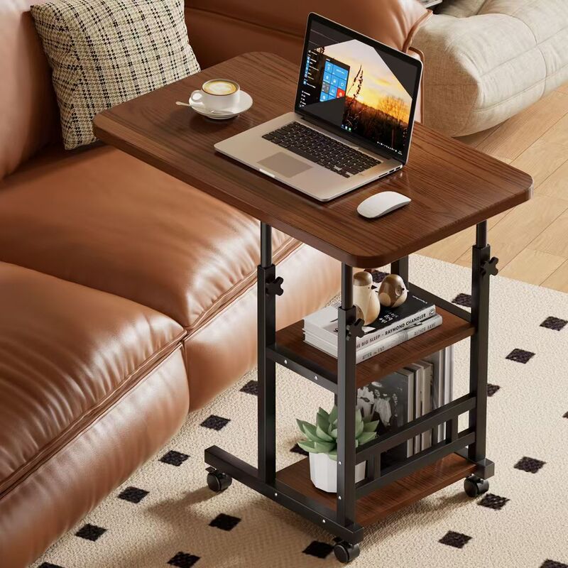 Bedroom Bedside Table, Movable and Adjustable Laptop Desk, Lazy Computer Table for Home Use, Small Apartment Sofa Side Table with Wheels Bedroom Bedside Table, Movable and Adjustable Laptop Desk, Lazy Computer Table for Home Use, Small Apartment Sofa Side Table with Wheels