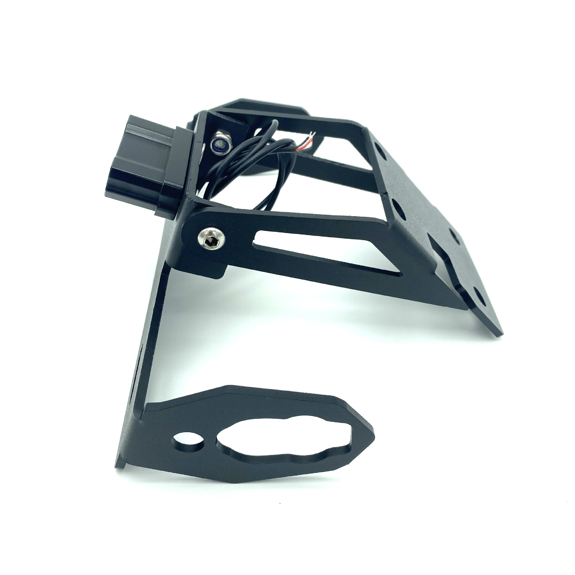 Applicable to Kawasaki Z650 Ninja 650 2017-2019 Modified Short License Plate Frame with Light License Plate Frame