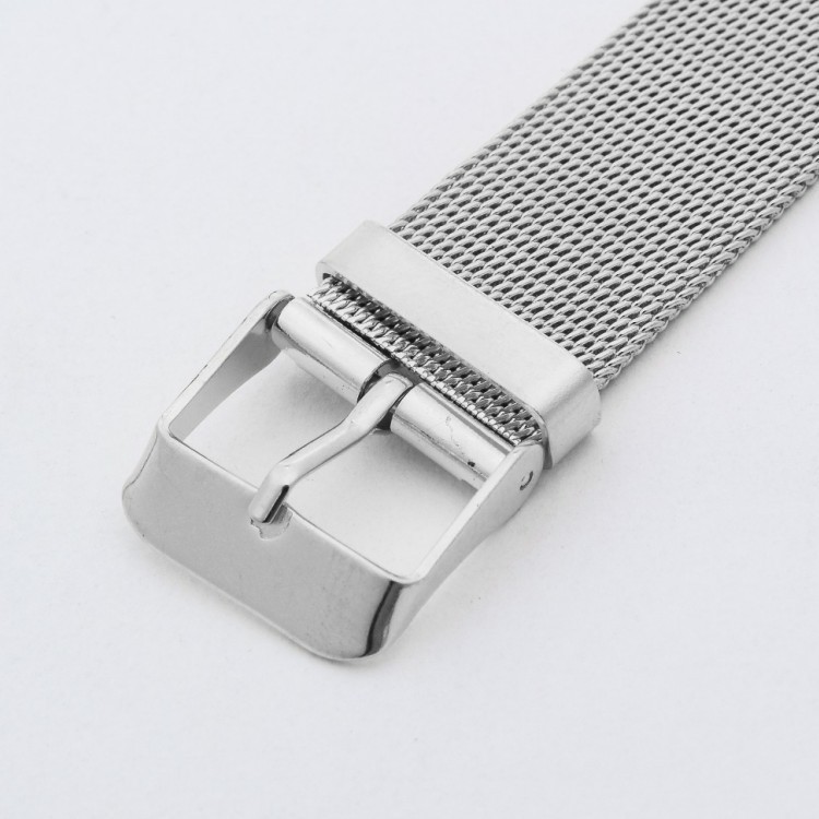 Enkel quartz klocka för män med mesh armband stilren design_voghion.com