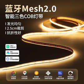 已接入米家APP智能COB灯带双色三色变光led无极调光客厅24V线形灯