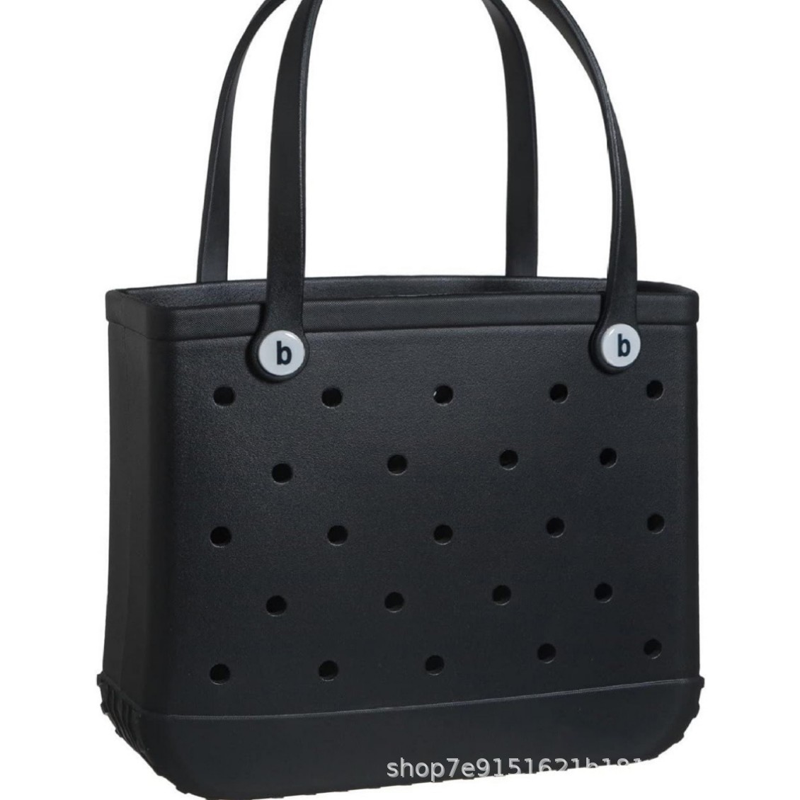 중간 가방 36*30*13cm 검정색 해변 가방