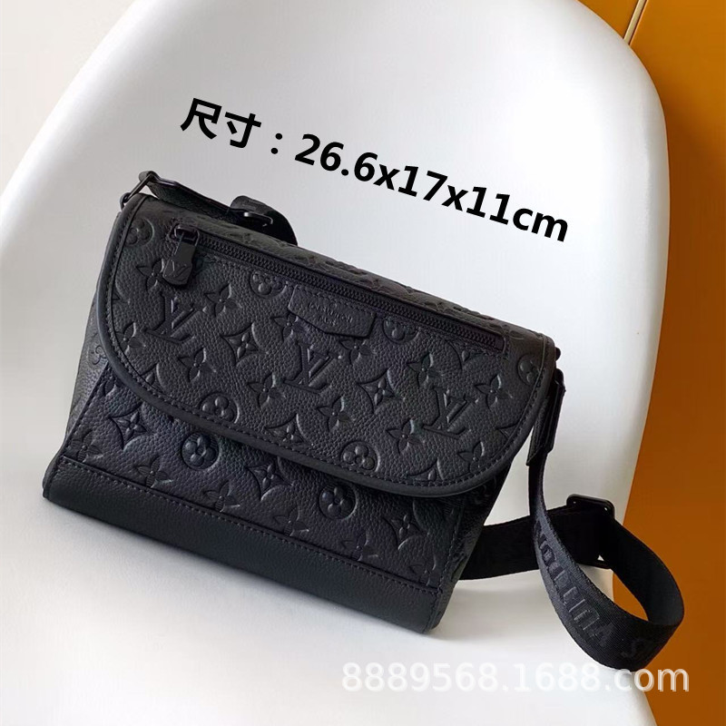 直接供給クロスボーダー m lv メンズバッグレディースバッグブラックウォリアーメッセンジャーバッグ枕バッグチェーンバッグボックスバッグポータブルブリーフケース|undefined